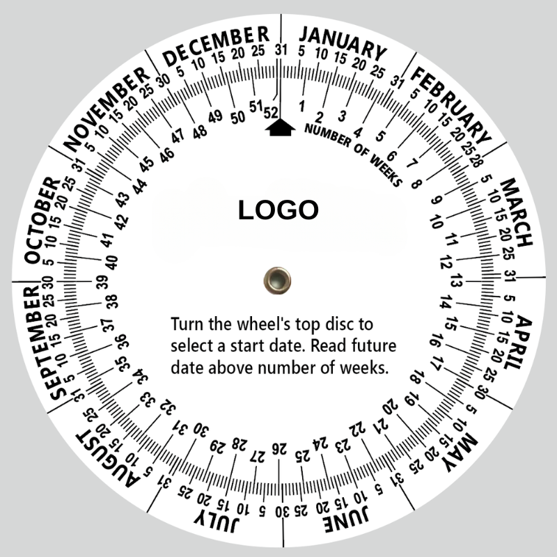 Custom date wheel